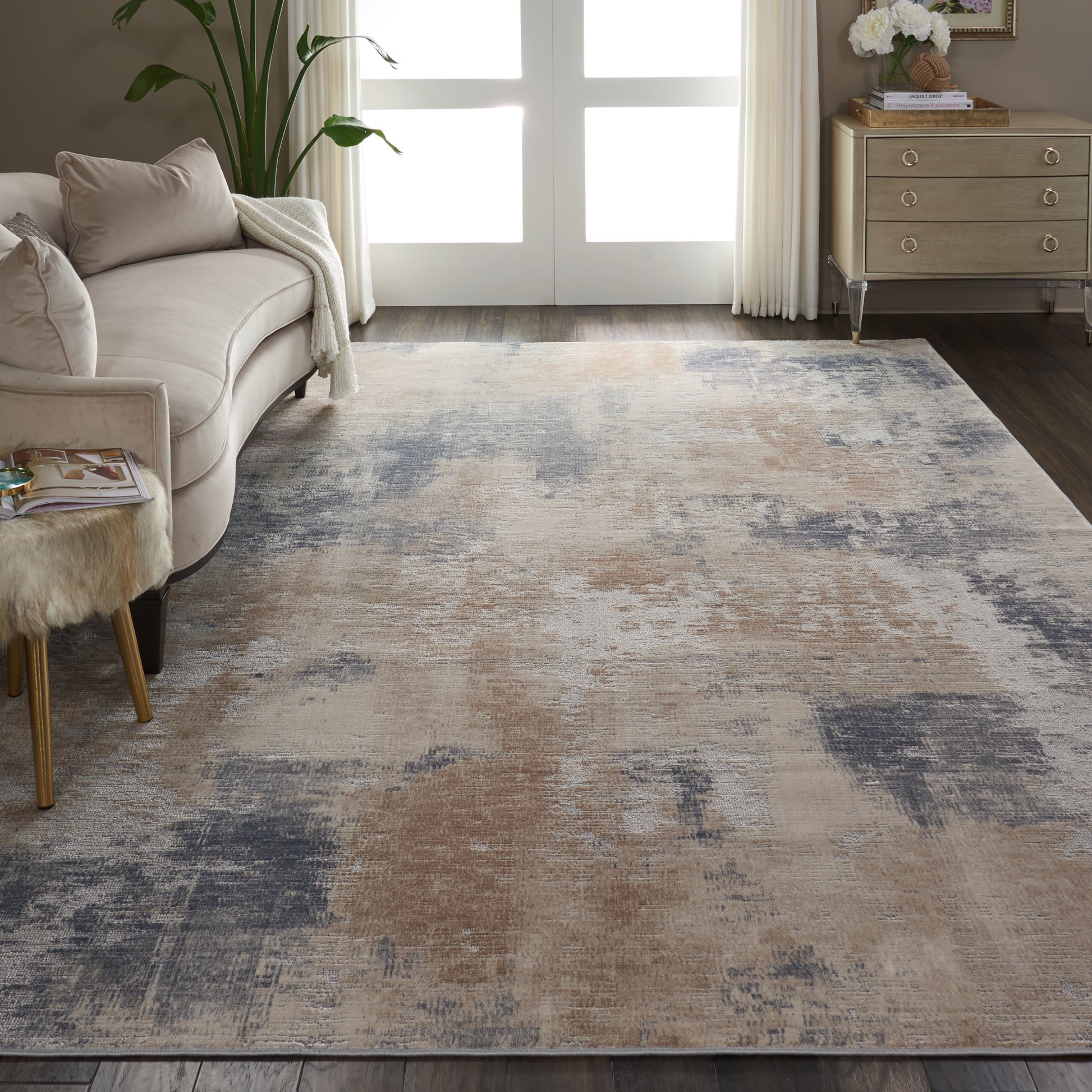 Nourison Home Rustic Textures  Beige Grey  Contemporary