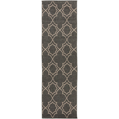 Surya Alfresco ALF-9590 Black Cottage Machinemade Rug