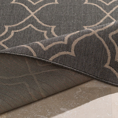 Surya Alfresco ALF-9590 Black Cottage Machinemade Rug