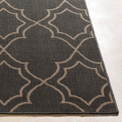 Surya Alfresco ALF-9590 Black Cottage Machinemade Rug