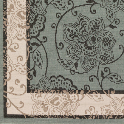 Surya Alfresco ALF-9594 Dusty Sage Traditional Machinemade Rug