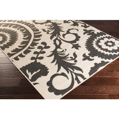 Surya Alfresco ALF-9612 Black Cottage Machinemade Rug