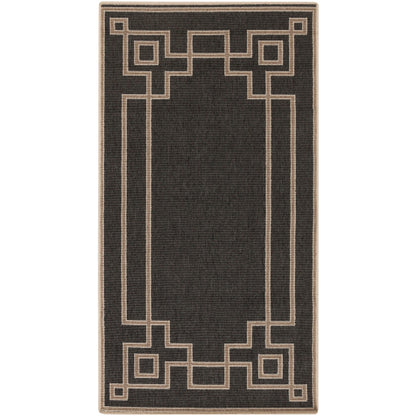 Surya Alfresco ALF-9630 Black Cottage Machinemade Rug
