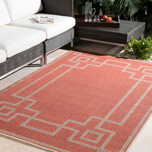 Surya Alfresco ALF-9631 Rust Cottage Machinemade Rug