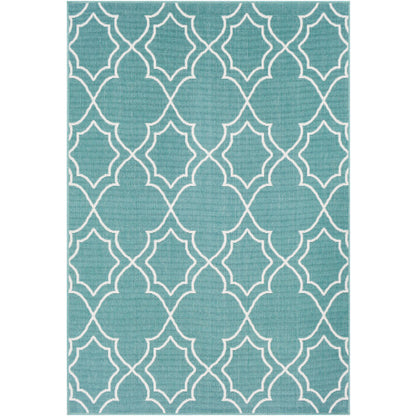 Surya Alfresco ALF-9653 Teal Cottage Machinemade Rug
