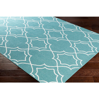 Surya Alfresco ALF-9653 Teal Cottage Machinemade Rug