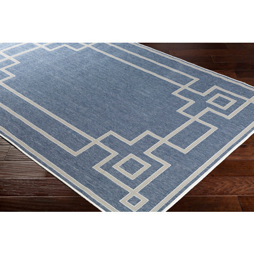 Surya Alfresco ALF-9654 Dark Blue Cottage Machinemade Rug