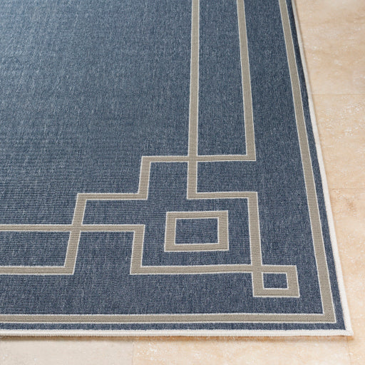 Surya Alfresco ALF-9654 Dark Blue Cottage Machinemade Rug