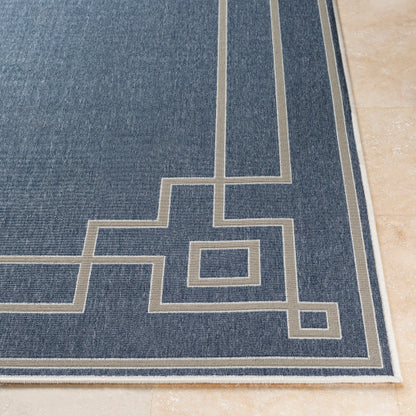 Surya Alfresco ALF-9654 Dark Blue Cottage Machinemade Rug
