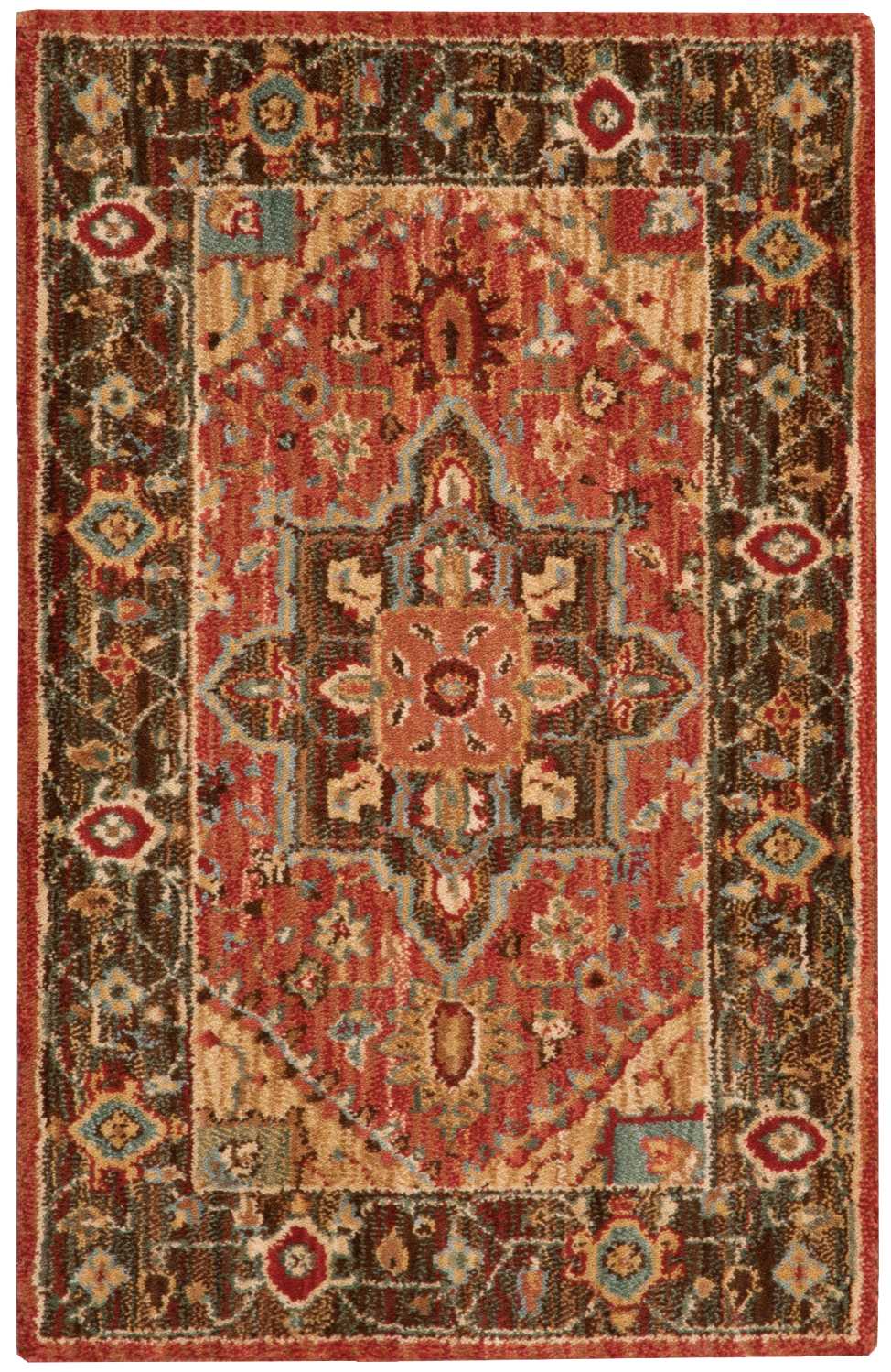 Nourison Home Living Treasures LI01 Rust Traditional Loom-woven Rug