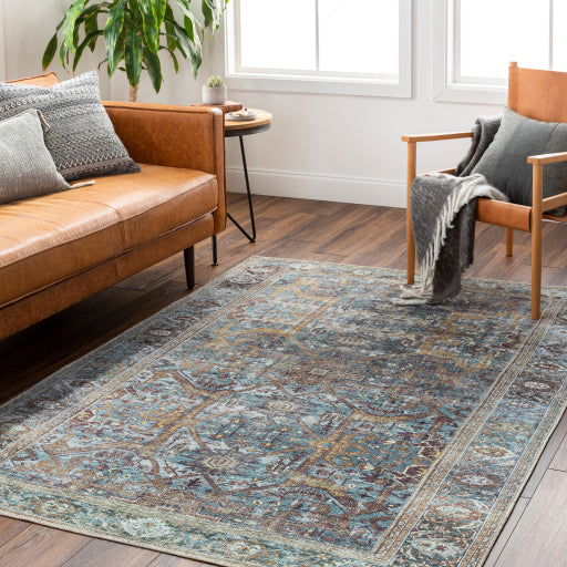 Surya Amelie AML-2370 Deep Teal Traditional Machinemade Rug