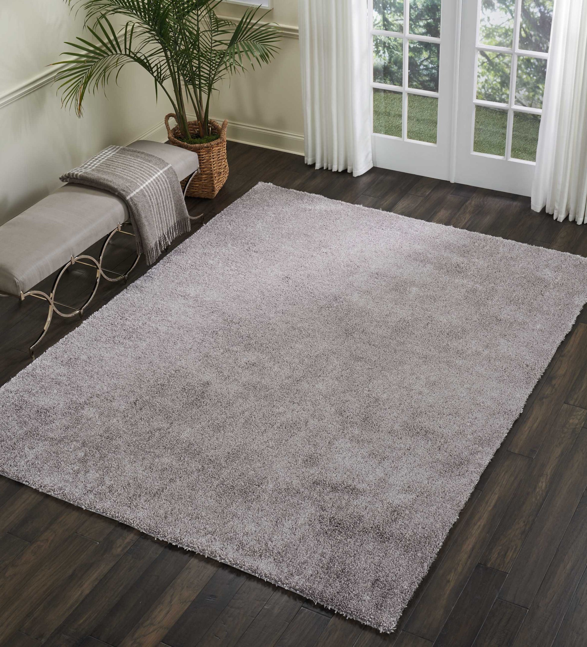 Nourison Home Palm Beach  Light Grey  Contemporary