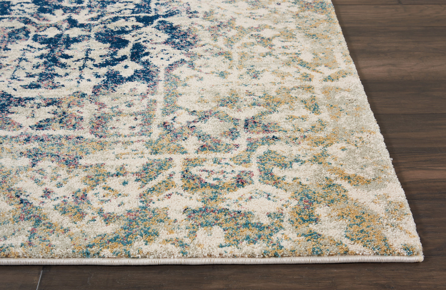 Nourison Home Fusion  Cream Blue  Transitional