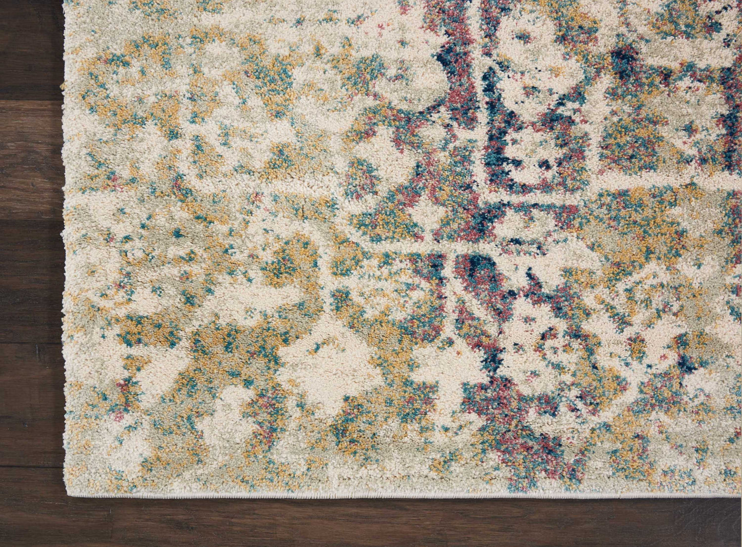 Nourison Home Fusion  Cream Blue  Transitional