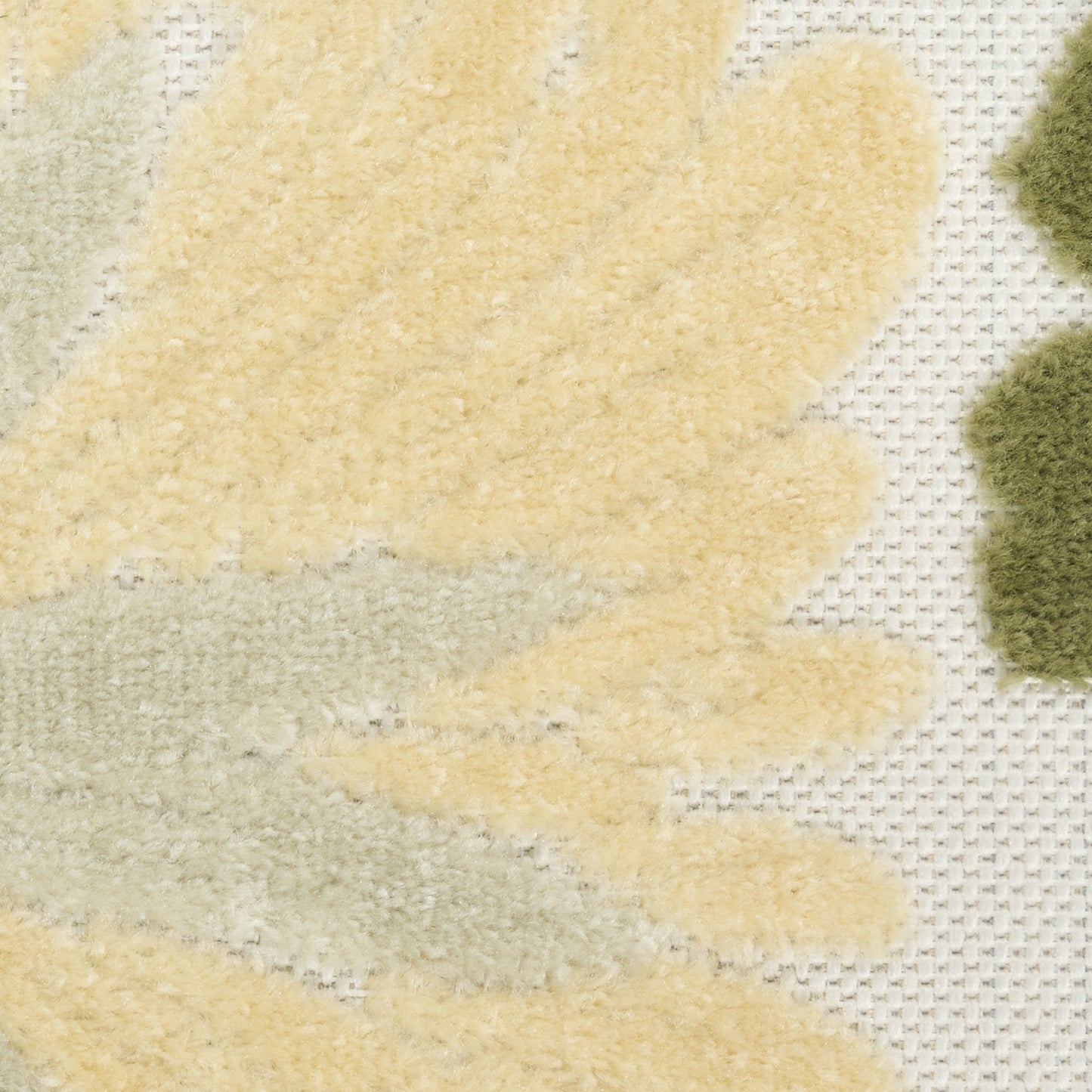 Nourison Home Aloha  Ivory Green  Contemporary