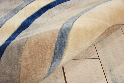 Nourison Home Somerset  Ivory Blue  Contemporary