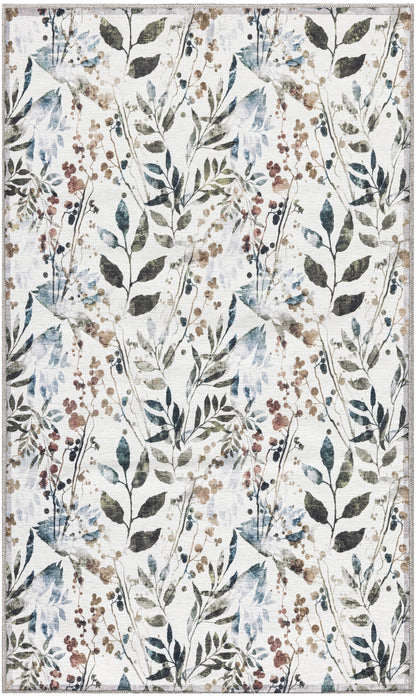 Nourison Home Nourison Washables NWB05 Ivory Multicolor Traditional Power-loomed Rug