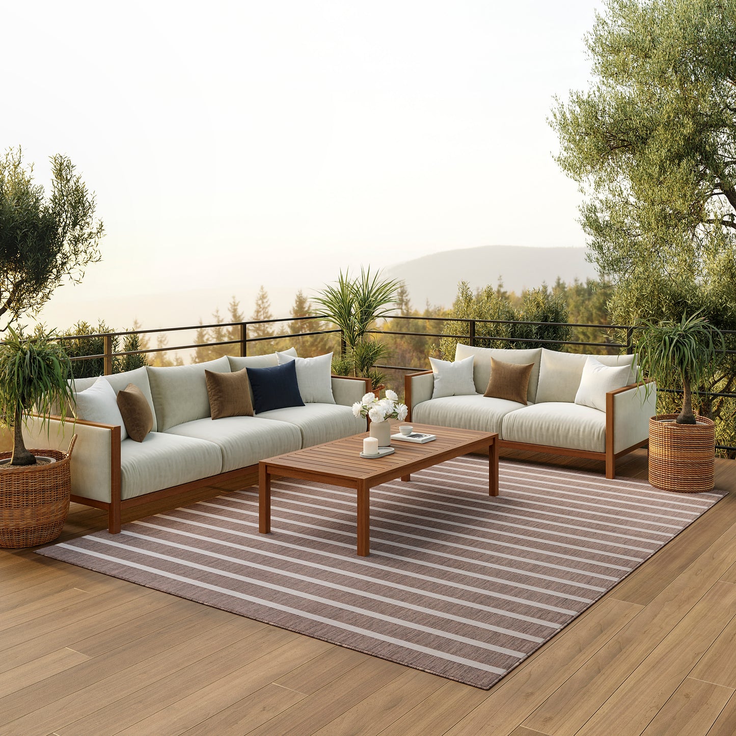 Nourison Home Positano  Natural Ivory  Contemporary