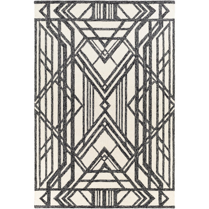 Surya Arsenal ARL-2301 Black Modern Tufted Rug