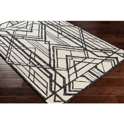 Surya Arsenal ARL-2301 Black Modern Tufted Rug