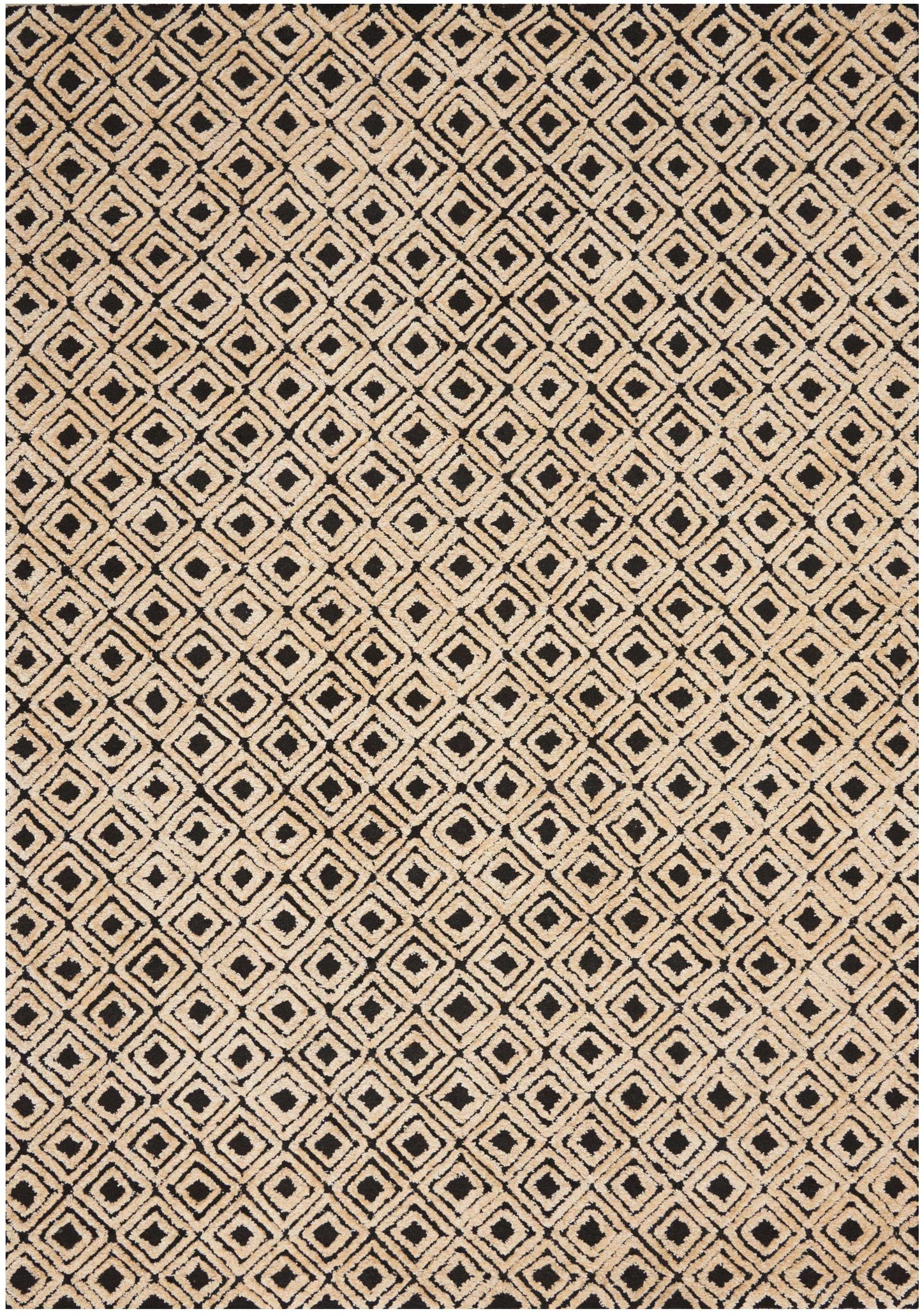 Nourison Home Deco Mod  Black Beige  Transitional