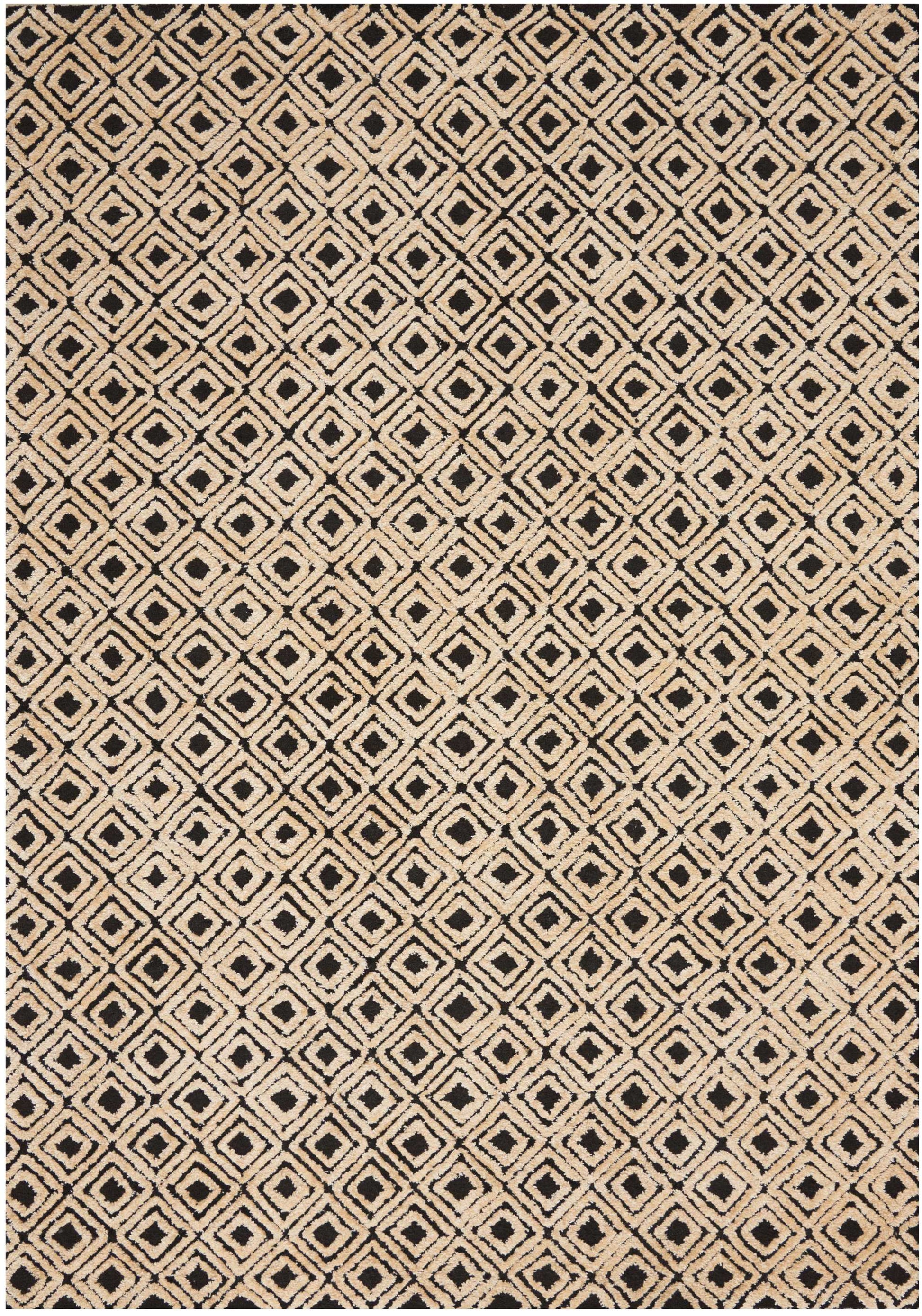 Nourison Home Deco Mod  Black Beige  Transitional