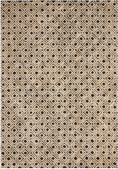 Nourison Home Deco Mod  Black Beige  Transitional