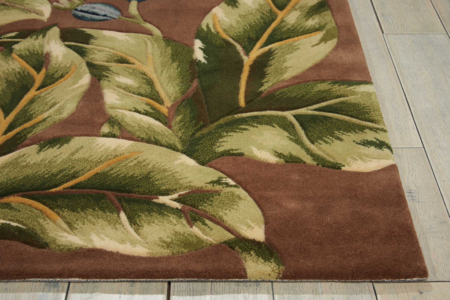 Nourison Home Tropics  Khaki  Contemporary