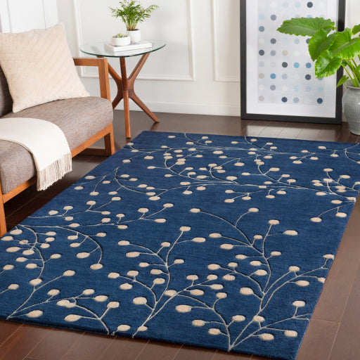 Surya Athena ATH-5156 Ink Blue Cottage Tufted Rug