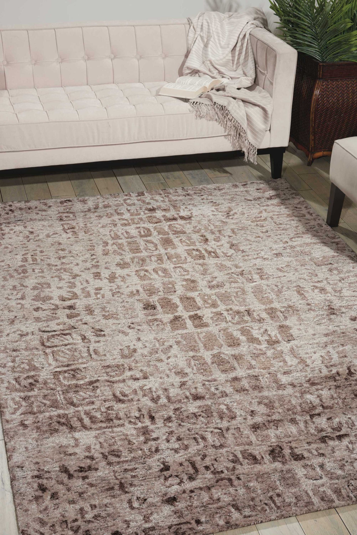 Nourison Home Gemstone  Smoky Quartz  Contemporary