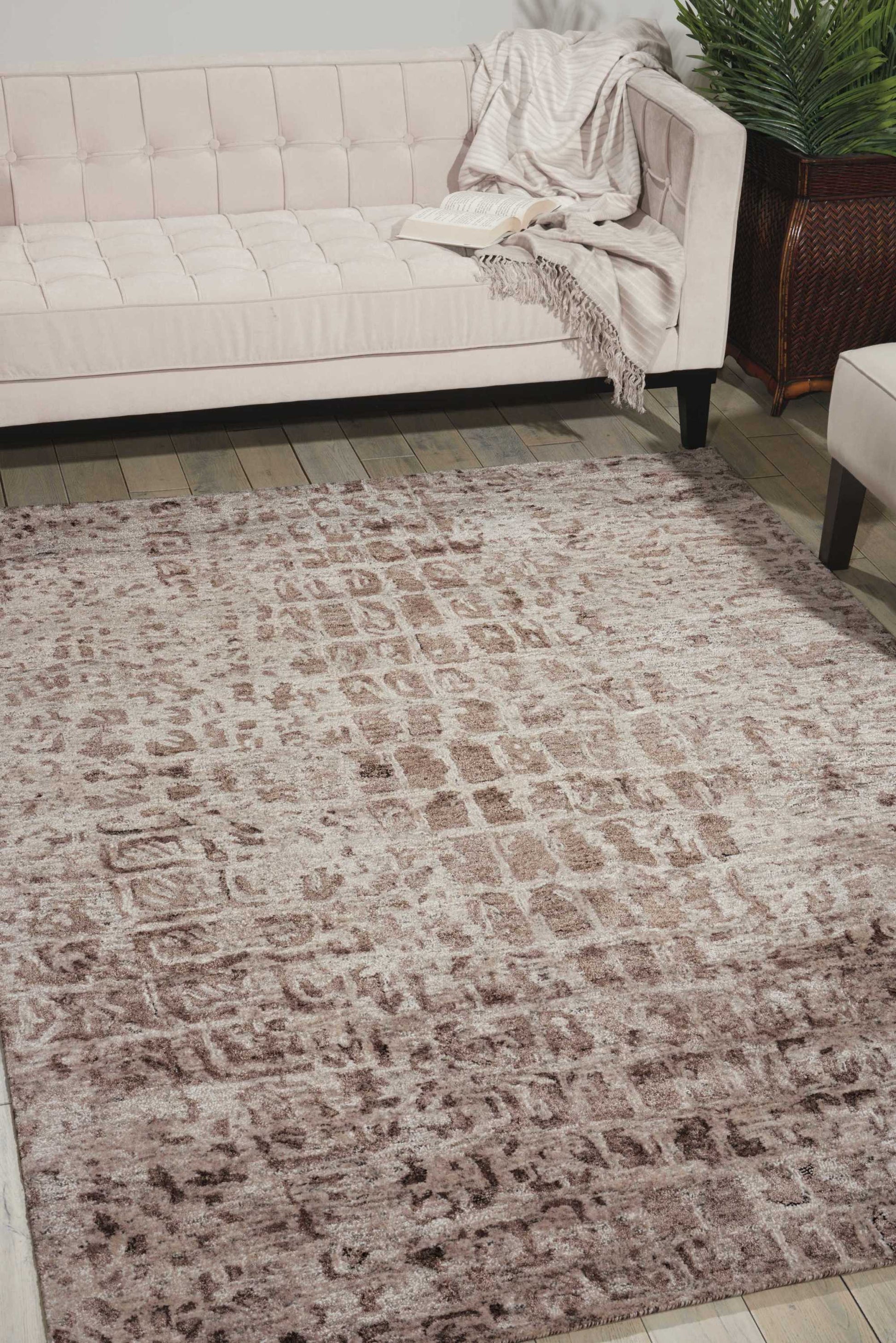Nourison Home Gemstone  Smoky Quartz  Contemporary