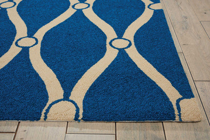 Nourison Home Portico  Navy  Contemporary