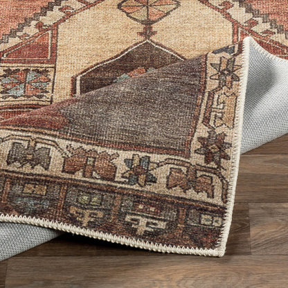 Surya Antiquity AUY-2303 Dark Brown Traditional Machinemade Rug