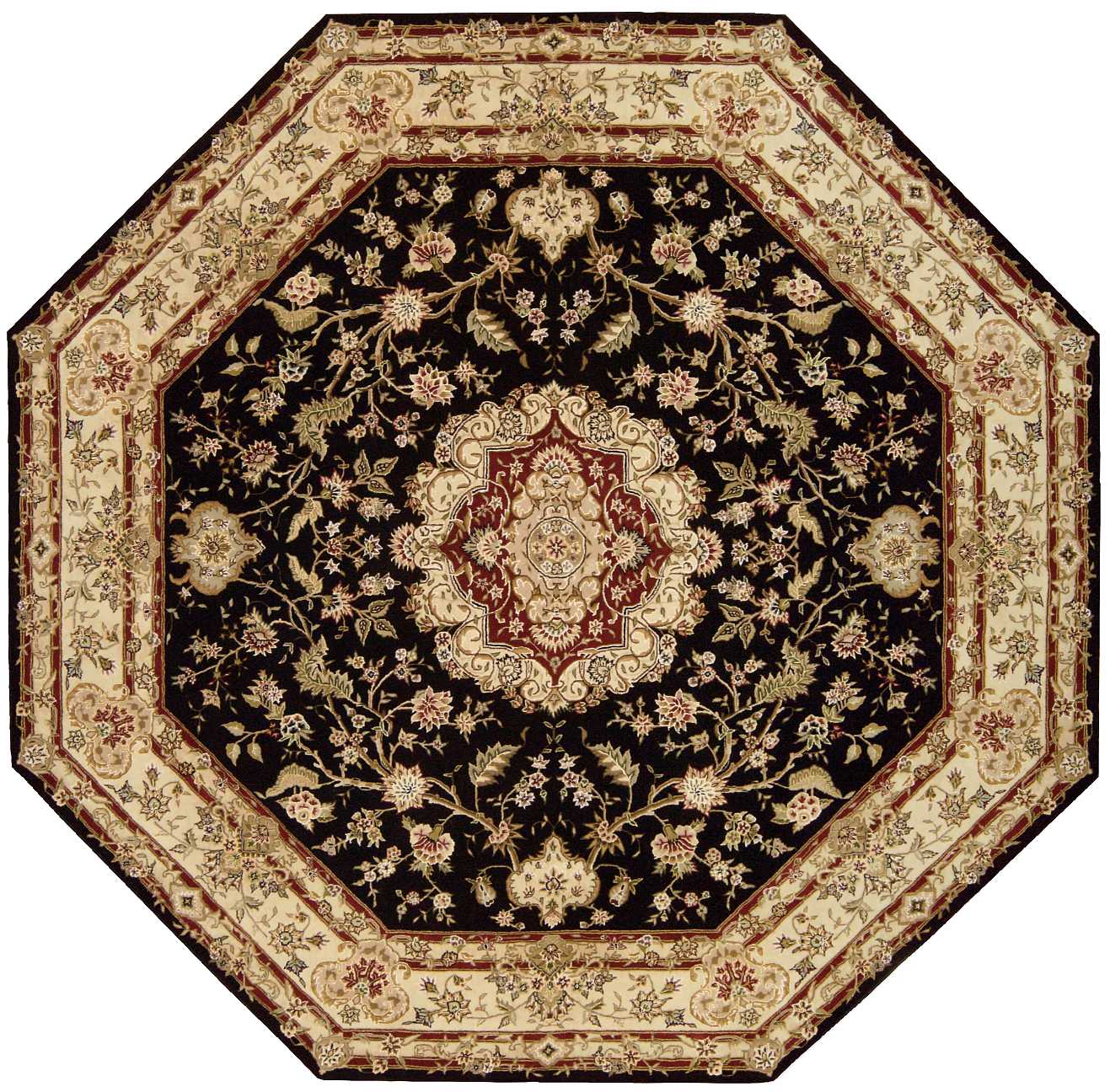 Nourison Home Nourison 2000 2028 Black Traditional Tufted Rug