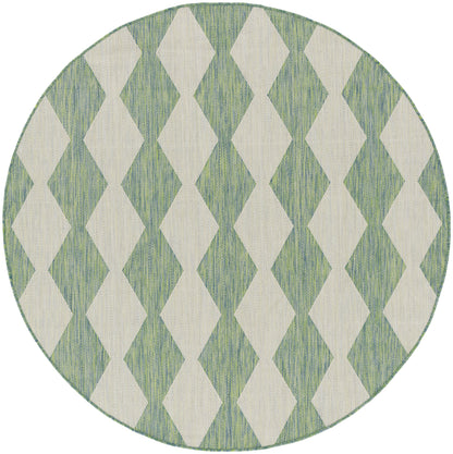 Nourison Home Positano POS04 Blue Green Contemporary Power-loomed Rug