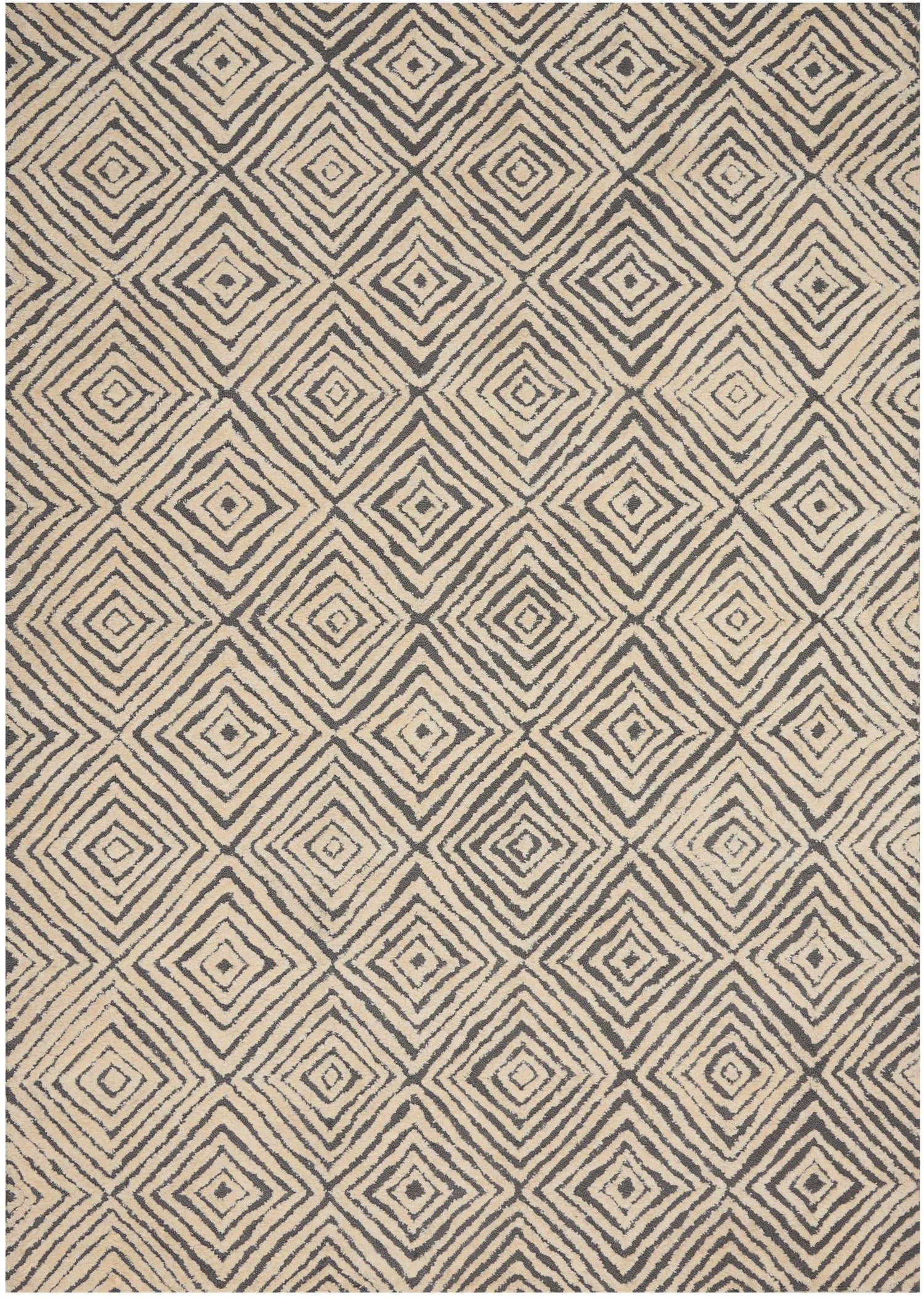 Nourison Home Deco Mod  Grey Ivory  Transitional