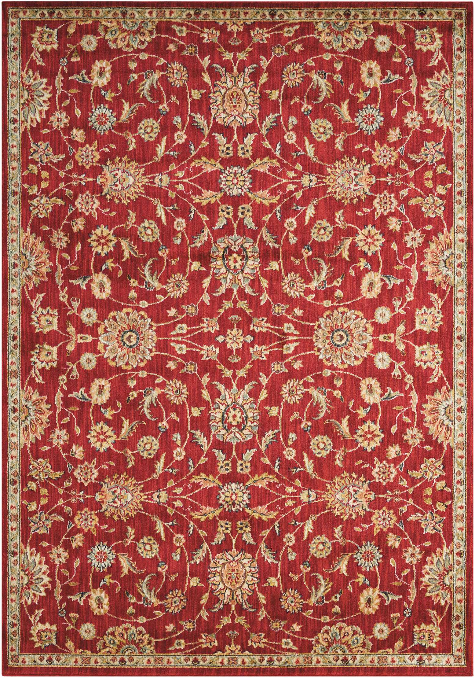Nourison Home Ancient Times  Red  Traditional