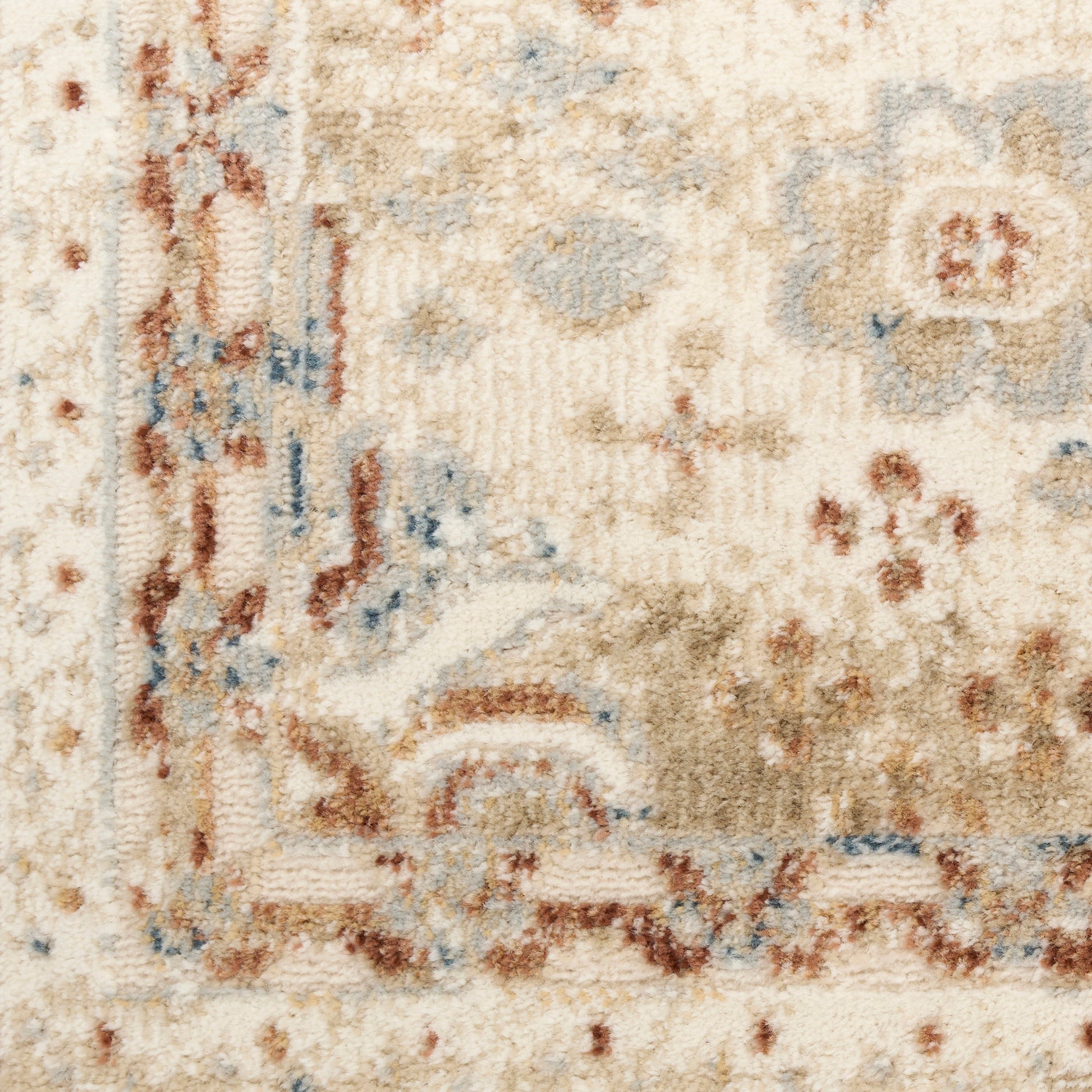 Nourison Home Pardis  Ivory Rust  Traditional