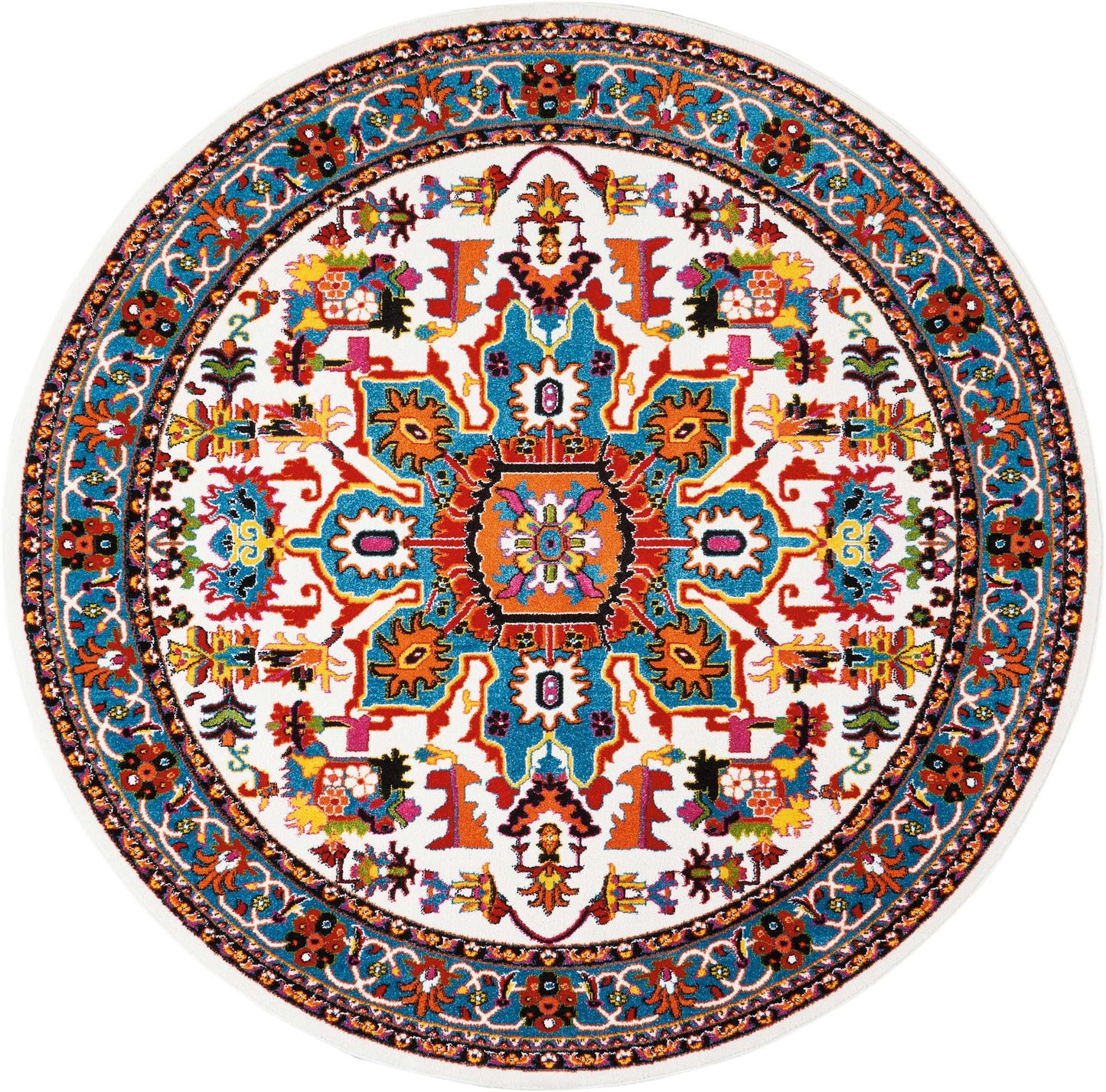 Nourison Home Oakdale OKD06 Ivory Traditional Power-loomed Rug