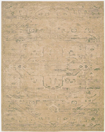 Nourison Home Silk Elements SKE14 Sand Traditional Loomed Rug