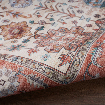 Nourison Home Fulton  Beige Multicolor  Traditional