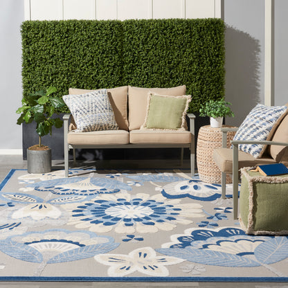 Nourison Home Aloha  Blue Grey  Contemporary