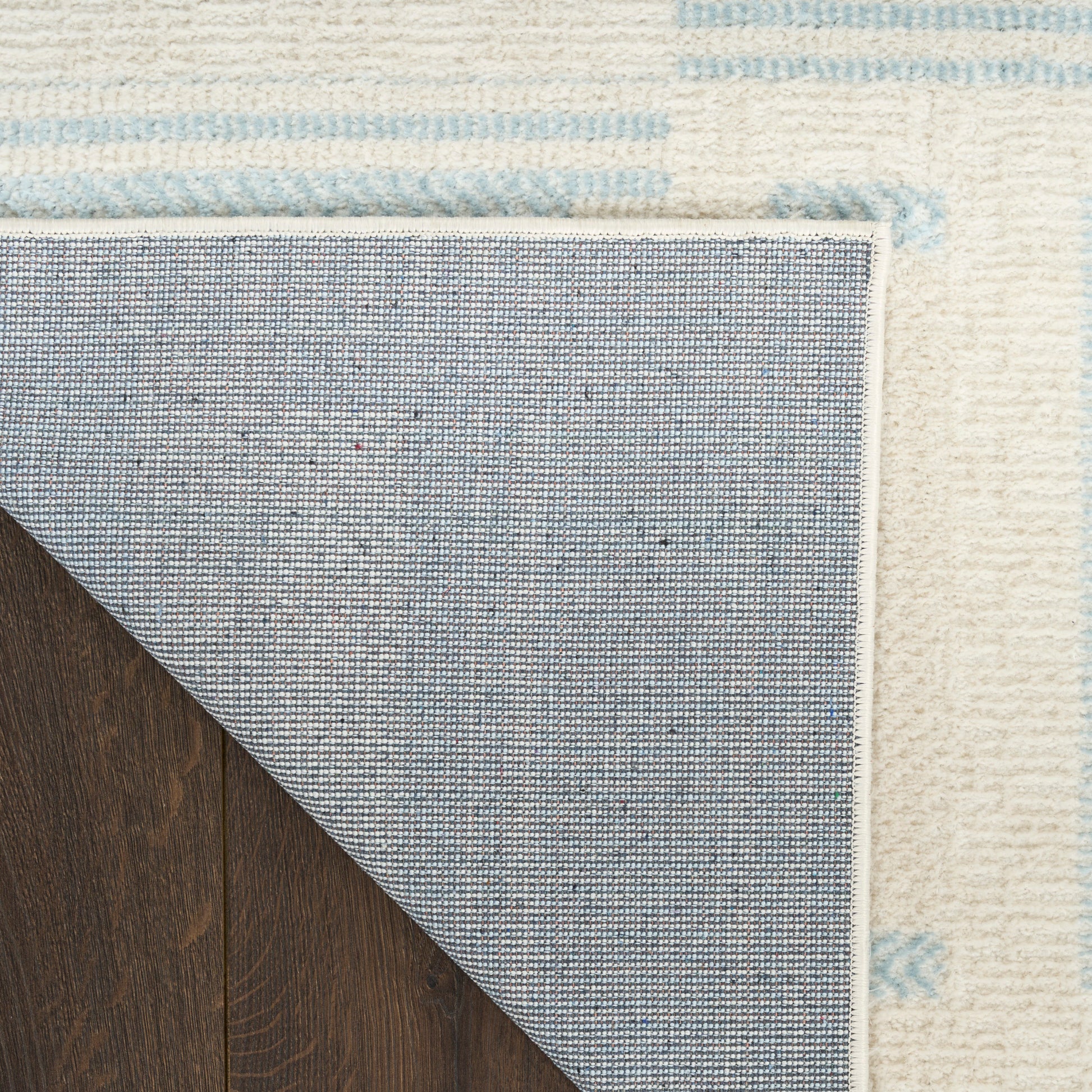 Nourison Home Nordic  Ivory Blue  Contemporary