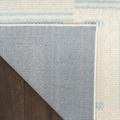 Nourison Home Nordic  Ivory Blue  Contemporary