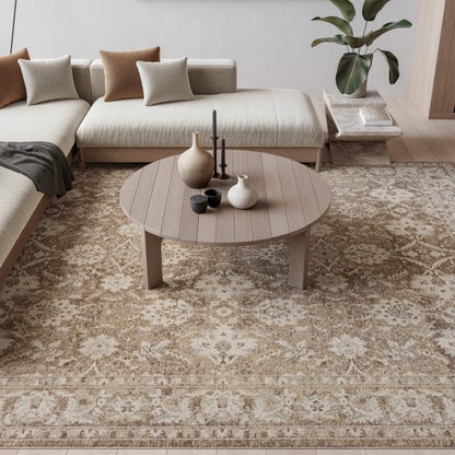 Nourison Home Soft Mist  Mocha Ivory  Traditional