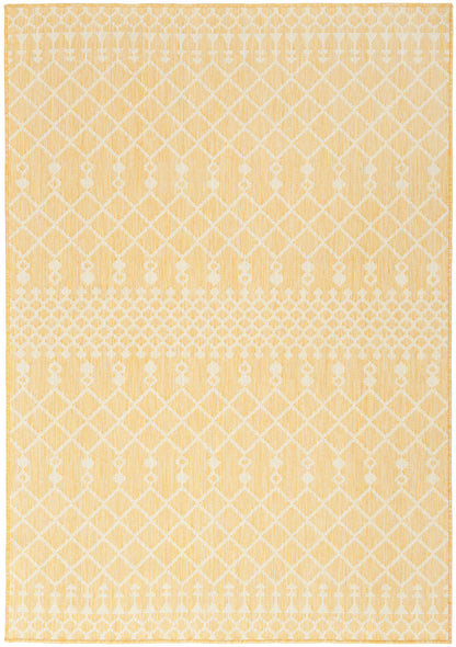Nourison Home Positano POS02 Yellow Contemporary Power-loomed Rug