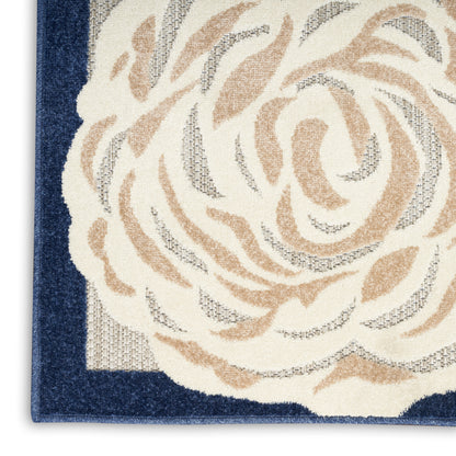 Nourison Home Aloha  Blue Grey  Contemporary