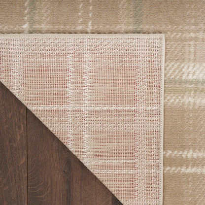 Nourison Home Grafix  Taupe  Contemporary