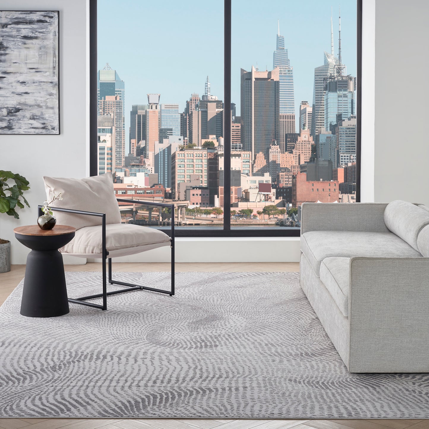 DKNY Central Park West  Grey  Contemporary