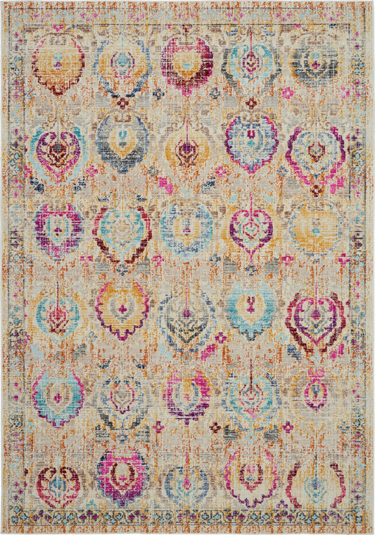 Nourison Home Vintage Kashan  Ivory Multicolor  Traditional
